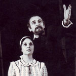 Smara Marcu şi Simion Salcă în &bdquo;Pădurea&ldquo; de A.N. Ostrovski, regia Victor Tudor Popa